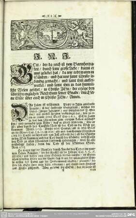 Leichenpredigt : Christliche Leich-Predigt. Text, Gebet