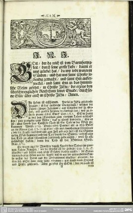 Leichenpredigt : Christliche Leich-Predigt. Text, Gebet