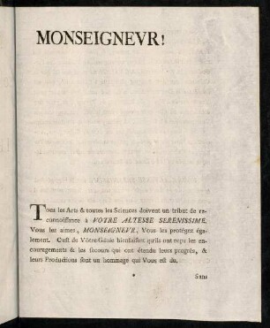 Monseigneur!