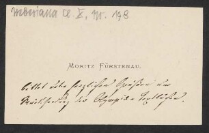 Brief an Friedrich Wilhelm Jähns : o.D.