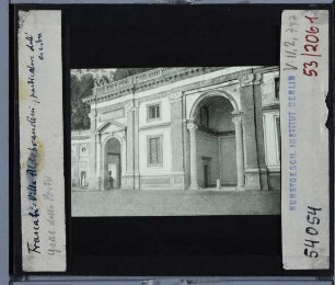 Frascati, Villa Aldobrandini : Fassade