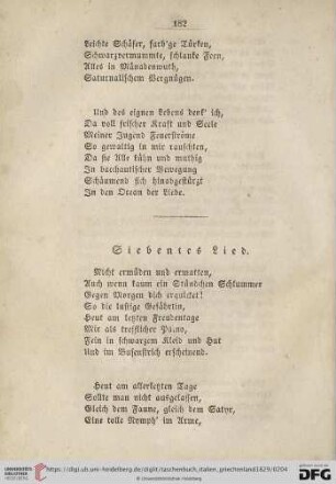 Siebentes Lied