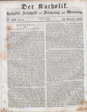 557-559 Zeitfragen : LIII. Die geistlichen Exercitien in Speyer