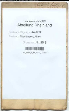 Inventar der Mobilien