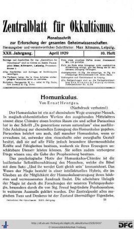 10. Heft (Apr. 1929)