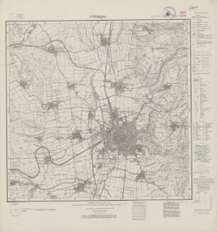 4425 (alte Nr.: 2520) Göttingen, Meßtischblatt (4cm - Karte)