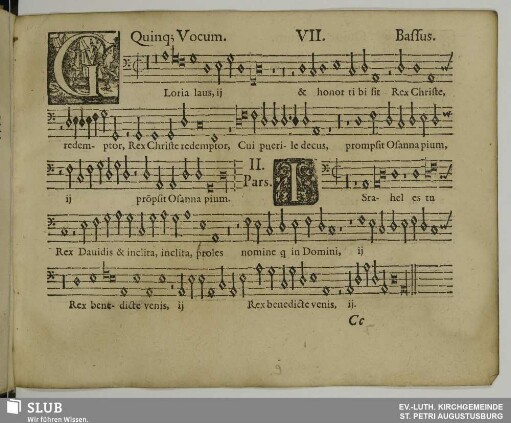 VII. Gloria laus et honor