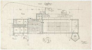 Gsaenger, Gustav; Amberg - Süd (Bayern); Ev. Erlöser Kirche - Vorprojekt (Grundriss EG)
