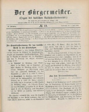 1. Juli-15. September = No. 13-18