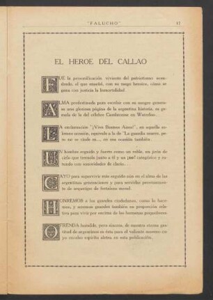 El heroé del Callao