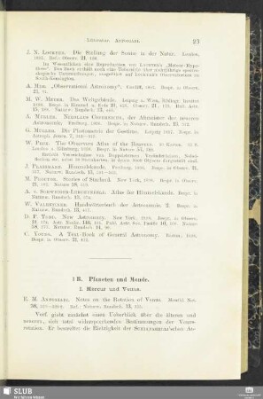 1 B. Planeten und Monde