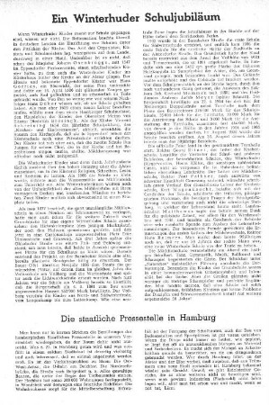 Ein Winterhuder Schuljubiläum