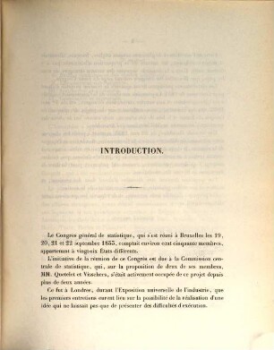 Bulletin de la Commission Centrale de Statistique. 6. 1855