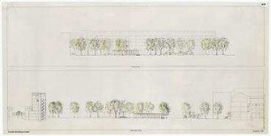 Wettbewerb Lützowplatz, 2. Stufe, Südliches Tiergartenviertel, IBA (nicht realisiert) – Südostansicht, Nordwestansicht. Berlin-Tiergarten, Lützowplatz