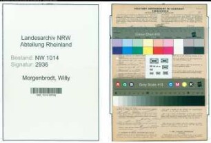 Entnazifizierung Willy Morgenbrodt , geb. 13.03.1900 ()