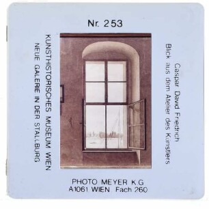 Friedrich, Blick aus dem Fenster des Künstlers