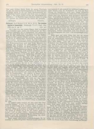 429-432 [Rezension] Salmond, Stewart D. E., The christian doctrine of immortality