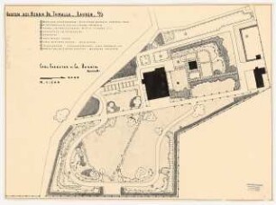 Garten Dr. Tomalla, Rauden: Entwurfsplan 1:200