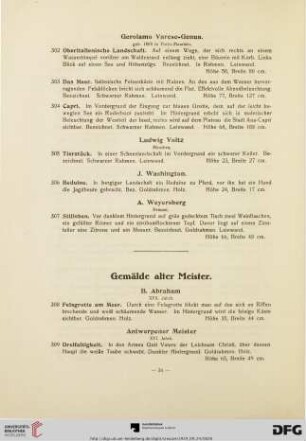 Gemälde alter Meister (Nr. 308-406)