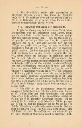 § 2. Zulässige Bebauung der Grundstücke