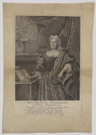 Bildnis der Anna Barbara Baumgartin gebohrne Kretschmerin