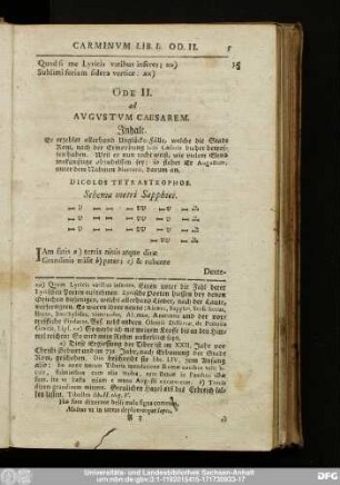Ode II. ad Augustum Caesarem.