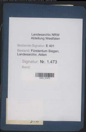 Lagerbuch des Amtes Ferndorf