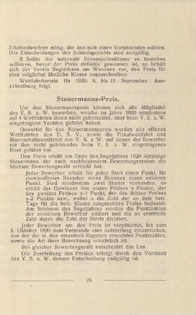 Steuermanns-Preis