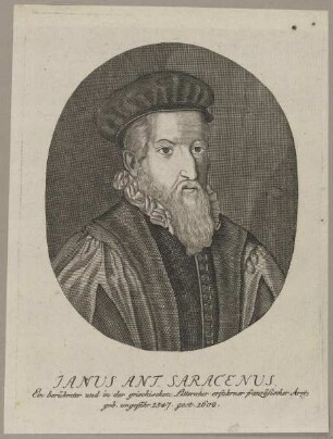 Bildnis des Janus Ant. Saracenus