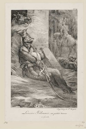 Lancier polonais, en petite tenue, Blatt 26 der Folge "Kostüme der Kaisergarde"