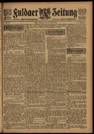 Ausgabe vom Dienstag, den 19. April 1904.