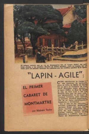 "Lapin-Agile": el primer cabaret de Montmartre