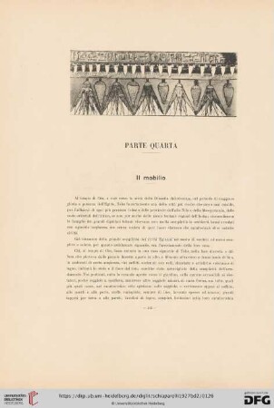 Parte quarta: Il mobilio