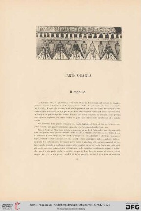 Parte quarta: Il mobilio