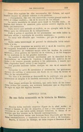 Capítulo XVIII. - De una fecha memorable en la historia de México.