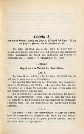 Gesetz über die Gewerbsteuer : vom 19. Mai 1881 ; mit einem ausführlichen, von einem praktischen Juristen verfaßten Register zum Gesetze und zum Tarife