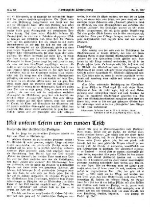 Mit unseren Lesern um den runden Tisch