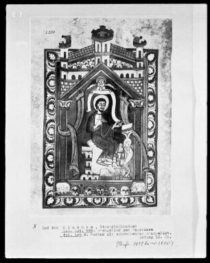 Evangeliar — Markus als schreibender Evangelist, Folio 105verso