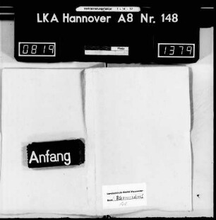 Geversdorf: I: Konsistorial-Akte über die Kirche, v. a. über die Führung des Lagerbuches 1791-1802; II: Inventarium des Corporis Bonorum Ecclesiastici, 1802 angefertigte und vom Konsistorium in Stade beglaubigte Abschrift des [1791] angelegten Lagerbuches mit Nachträgen bis [1899]