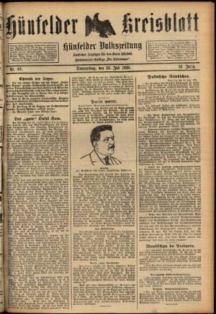 Ausgabe vom Donnerstag, den 22. Juli 1926.
