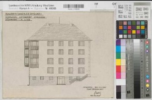 Arnsberg, Amtsgericht, Südflügel, Südansicht