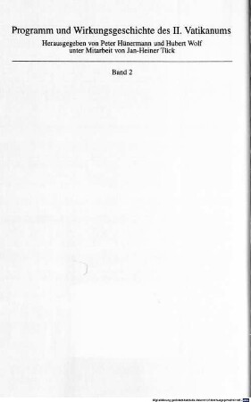 Antimodernismus und Modernismus in der katholischen Kirche : Beiträge zum theologiegeschichtlichen Vorfeld des II. Vatikanums
