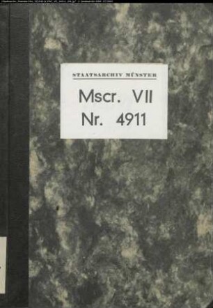 Abschriftliche Materialsammlung zur Geschichte des adligen Hauses Thüle