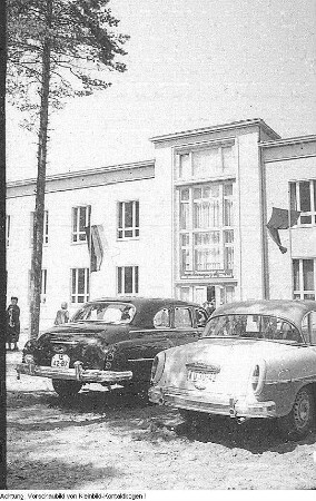 Dresden, Rossendorf. Atom-Reaktor Rossendorf, Januar 1958