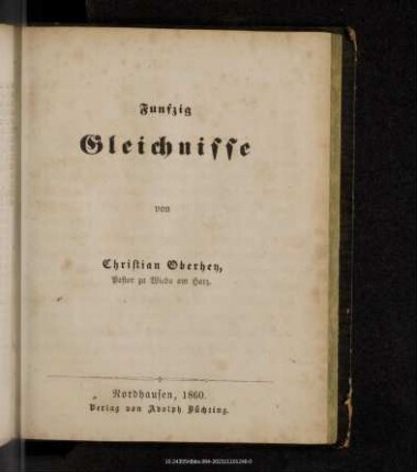 Funfzig Gleichnisse