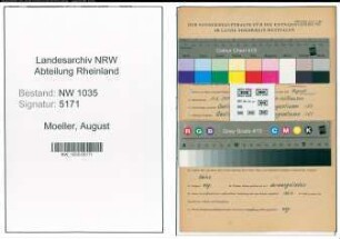 Entnazifizierung August Moeller , geb. 10.06.1900 (Bergmann)