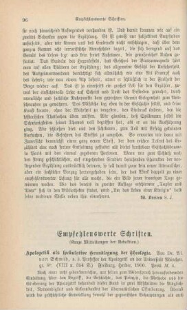 96-106 Empfehlenswerthe Schriften