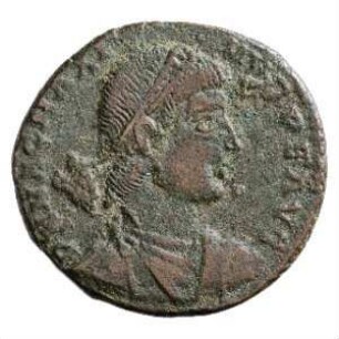 Münze, Aes 2, 25. August 383 - 28. August 388 n. Chr.