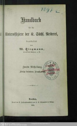 2: Einige besondere Dienstzweige