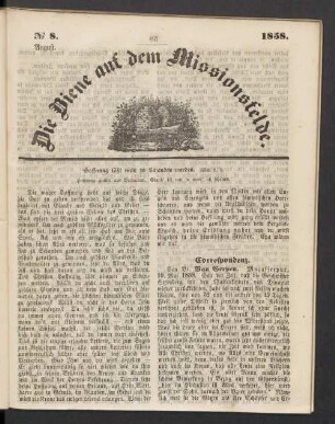 N° 8. August. 1858